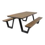 Outdoor Living Picknickset Arezzo Rechthoekig picknicktafel, Ophalen of Verzenden, Nieuw, Rechthoekig, Aluminium