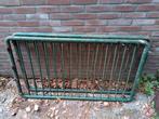 Metalen hekwerk: 2 poorten. 2 maal 140 cm breed, 82 cm hoog, Ophalen, Met poort, Gebruikt, Spijlenhekwerk