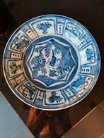 Antiek Chinees Bord Blauw Wit, Ophalen of Verzenden
