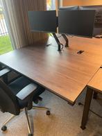 BUITENKANS! Set van 3 bureaus + 6 schermen + 3 armen € 300, Huis en Inrichting, Bureaus, Ophalen, Gebruikt, Bureau