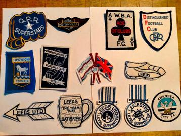 Leeds United W.B.A. Aston Villa vintage voetbal patch sport  beschikbaar voor biedingen