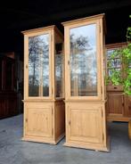 Antieke grenen museumkasten | Winkelkasten | Vitrine #2476