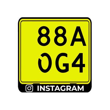 Custom Kentekenhouder Scooter Kenteken Instagram Snapchat