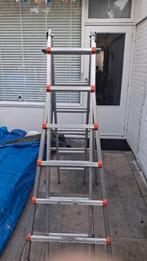 Waku Ladder 4 x 6 sporten - Uitschuifbaar, Doe-het-zelf en Verbouw, Ladders en Trappen, Ophalen of Verzenden