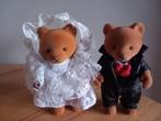 Sylvanian families/Bärenwald beren bruidspaar/trouwen, Ophalen of Verzenden, Gebruikt, Poppenhuispop