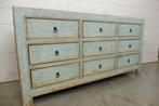 Landelijk Dressoir apothekerskast Shabby chic licht blauw, Nieuw, Ophalen of Verzenden, Landelijk, 25 tot 50 cm