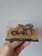 Bmw R 75 motor met zijspan 1:24 Duitsland Atlas 7895001, Ophalen of Verzenden, Landmacht, Duitsland, Miniatuur of Beeldje