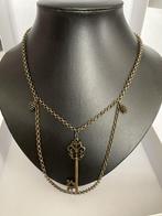 Bronskleurige ketting met sleutel, Ophalen of Verzenden, Zilver, Overige materialen