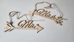 Stoelhangers bruiloft wedding mr & mrs, Ophalen of Verzenden, Zo goed als nieuw, Versiering, Geboorte of Huwelijk