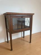 Antiek theekastje met glas en lood, Antiek en Kunst, Ophalen