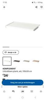 Ikea komplement uittrekbare plank 10058, Huis en Inrichting, Kasten | Kledingkasten, Zo goed als nieuw, Minder dan 100 cm, 50 tot 75 cm