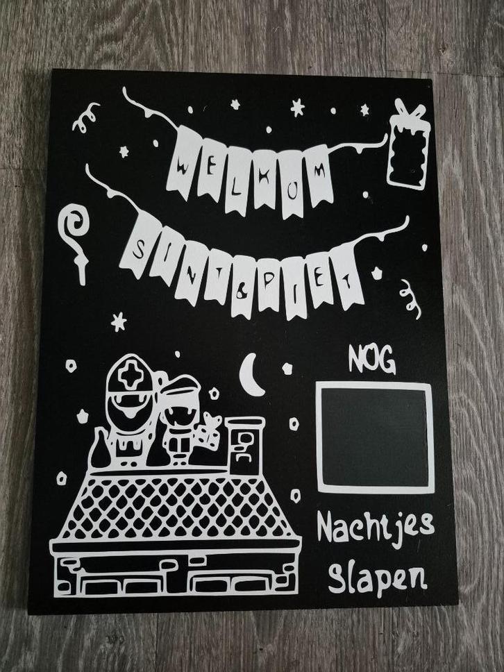 Sinterklaas Krijt aftelbord ( Nieuw), Diversen, Sinterklaas, Nieuw, Ophalen of Verzenden