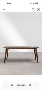 Eettafel rechthoekig 180x90 cm, Huis en Inrichting, Ophalen, Zo goed als nieuw, 150 tot 200 cm, 25 tot 50 cm