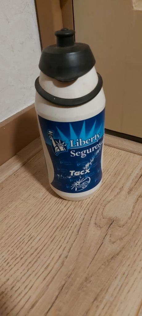 Tacx Bidon Liberty Seguros - Wurth vintage wielrennen, Sport en Fitness, Bidons, Gebruikt, Ophalen of Verzenden