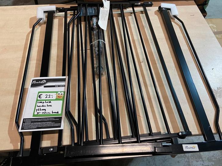 Traphek huisdieren hek voor honden 76 hoog en 75-145 breed, Dieren en Toebehoren, Honden-accessoires, Nieuw, Ophalen of Verzenden