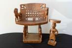 4 Afrikaanse houten stoelen uit de Ivoorkust, Antiek en Kunst, Antiek | Meubels | Stoelen en Banken, Ophalen