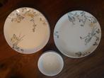 Servies set - gouden pauwen, Ophalen, Zo goed als nieuw, Bord(en), Overige stijlen