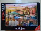 Anatolian puzzel 3000 stukjes: sunset harbour, Ophalen of Verzenden, Meer dan 1500 stukjes, Zo goed als nieuw, Legpuzzel