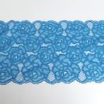 5918) elastische kant blauw 17cm breed, Hobby en Vrije tijd, Naaien en Fournituren, Ophalen of Verzenden, Nieuw, Kant