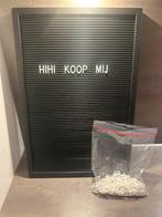 Letterbord met letters, Ophalen of Verzenden, Zo goed als nieuw