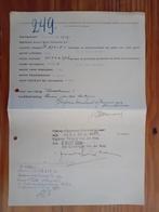Invoerdocument Chevrolet 1939 Wernhout-Tilburg-Moergestel, Verzenden, Gebruikt, Auto's