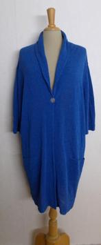 Mooi blauw lang katoen/linnen vest van Uta Raasch! 44, Verzenden, Zo goed als nieuw, Maat 42/44 (L), Blauw
