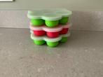 3 Beaba bewaarbakjes babyvoeding multiporties, Ophalen of Verzenden, Zo goed als nieuw, Overige typen