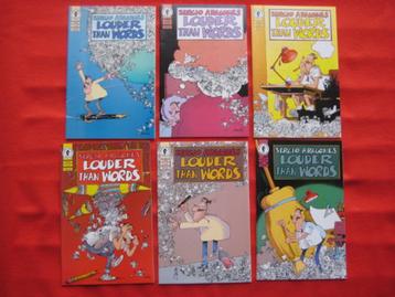 Louder than words - Sergie Aragone 6 stuks strip comic beschikbaar voor biedingen