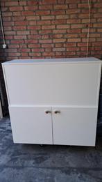 Roomdivider dressoir kast wit 2 stuks., Ophalen, Overige materialen, Met deur(en), 50 tot 100 cm