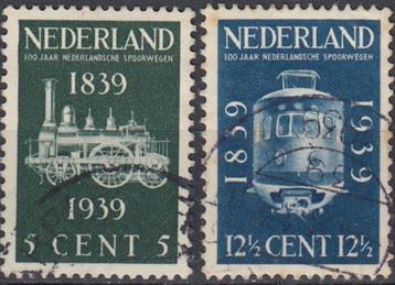 Nederland- 1939 - Spoorwegen - NVPH-325 t/m NVPH-326 - G beschikbaar voor biedingen