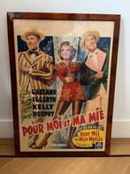 Klassieke filmposter Judy Garland Gene Kelly lijst notenhout, Verzamelen, Posters, Ophalen of Verzenden, A1 t/m A3, Zo goed als nieuw