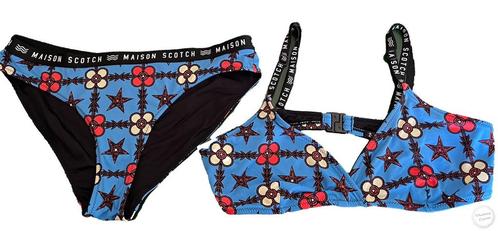 Mooie bikini van Scotch & Soda XS, Kleding | Dames, Badmode en Zwemkleding, Zo goed als nieuw, Bikini, Blauw, Ophalen of Verzenden