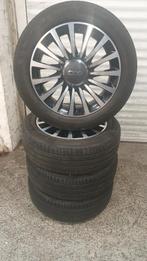 17"Originele Fiat 500L 5x98 Velgen+Michelin Banden, Gebruikt, Verzenden, Banden en Velgen, 17 inch