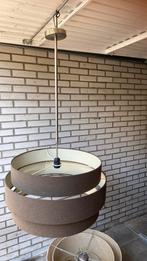 Lampen kap bruin / wit binnenkant  voor salon tafel, Verzenden, Minder dan 50 cm