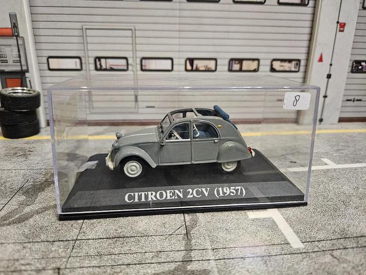 Altaya Citroën 2CV Eend 1957 1/43 in box, Hobby en Vrije tijd, Modelauto's | 1:43, Zo goed als nieuw, Auto, Overige merken, Ophalen of Verzenden