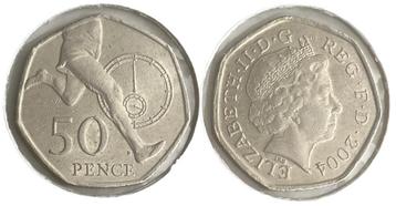 Engeland - 50p of 50 penny 2004 P - four minute mile beschikbaar voor biedingen