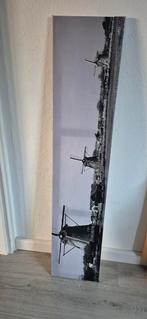 Canvas Schilderij Molens - 120x26 cm, Ophalen, Minder dan 50 cm, Zo goed als nieuw, Schilderij