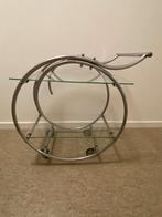 Art Deco Mooie buizenframe theewagen, Ophalen, Gebruikt, Metaal of Aluminium, Rond