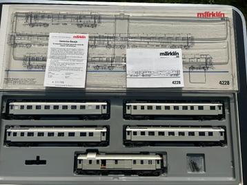 Marklin H0 OVP 4228 5-delige Set rijtuigen Rheingold Metall beschikbaar voor biedingen