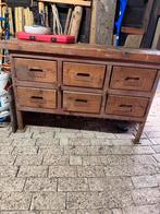 Vintage werkbank (industrieel), Ophalen, 100 tot 150 cm, Zo goed als nieuw, Met lade(s)