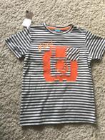 HEMA wit taupe gestreepte t-shirt shirt polo camera 122-128, Nieuw, Ophalen of Verzenden, Shirt of Longsleeve, Hema