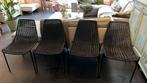 Woood eetkamer stoelen 4 stuks Zwarte rotan in door outdoor, Ophalen, Zo goed als nieuw, Zwart, Twee