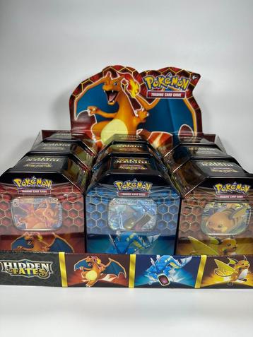Pokémon Hidden Fates GX Tins beschikbaar voor biedingen
