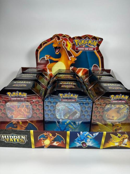 Pokémon Hidden Fates GX Tins, Hobby en Vrije tijd, Verzamelkaartspellen | Pokémon, Zo goed als nieuw, Losse kaart, Ophalen of Verzenden