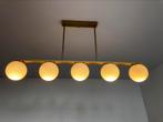 Modern 5-Light Pendant Lamp for Sale - Gold, Ophalen, Zo goed als nieuw, Minder dan 50 cm
