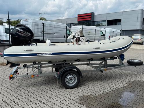 Complete vaarklare rib set van mercury 40pk incl trailer nw, Watersport en Boten, Rubberboten, Zo goed als nieuw, Overige merken