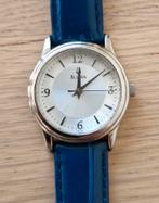 Bulova Dames Polshorloge - Blauw Lederen Band, Sieraden, Tassen en Uiterlijk, Horloges | Dames, Ophalen of Verzenden