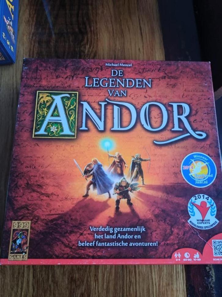 Legends of Andor, Hobby en Vrije tijd, Gezelschapsspellen | Bordspellen, Gebruikt, Drie of vier spelers, Ophalen of Verzenden