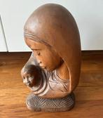 Houten beeld: Moeder en Kind - Congo, Antiek en Kunst, Ophalen