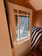 Opdekdeur met glas GRATIS, Ophalen, Gebruikt, 80 tot 100 cm, Binnendeur